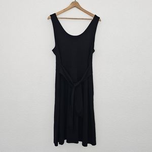 Apt 9 Black Sleeveless Front Tie Midi Lengh Dress SIze XL